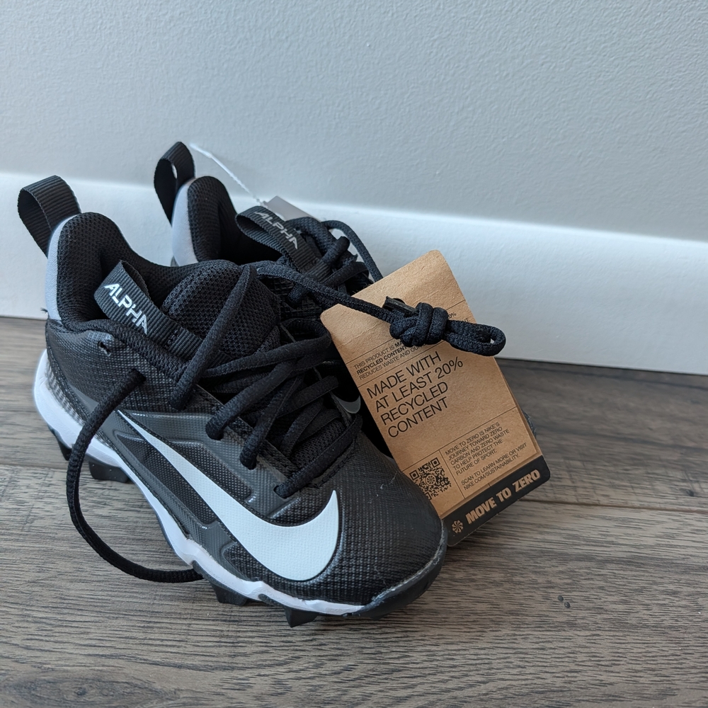 Nike Kids Black and White Cleats